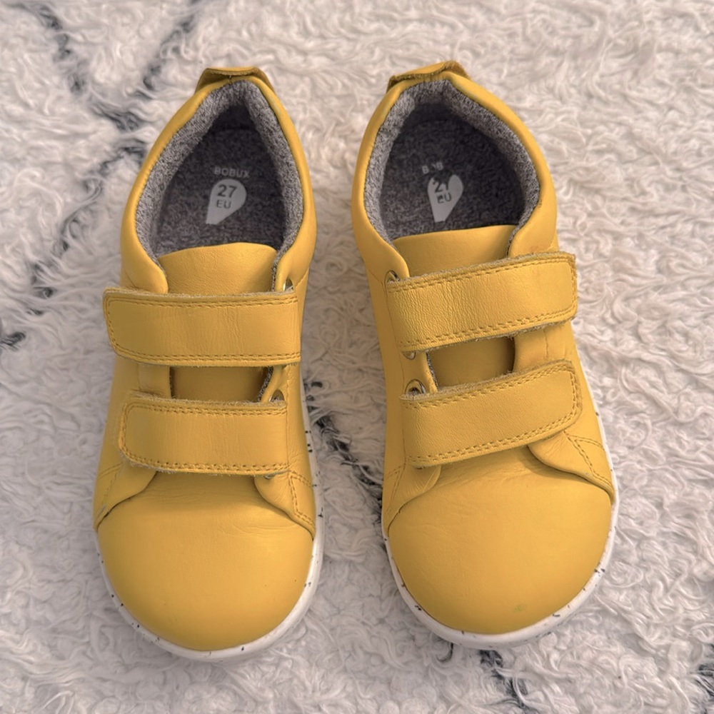 Bobux Grass Court Trainer sneakers - yellow - toddler size 10
